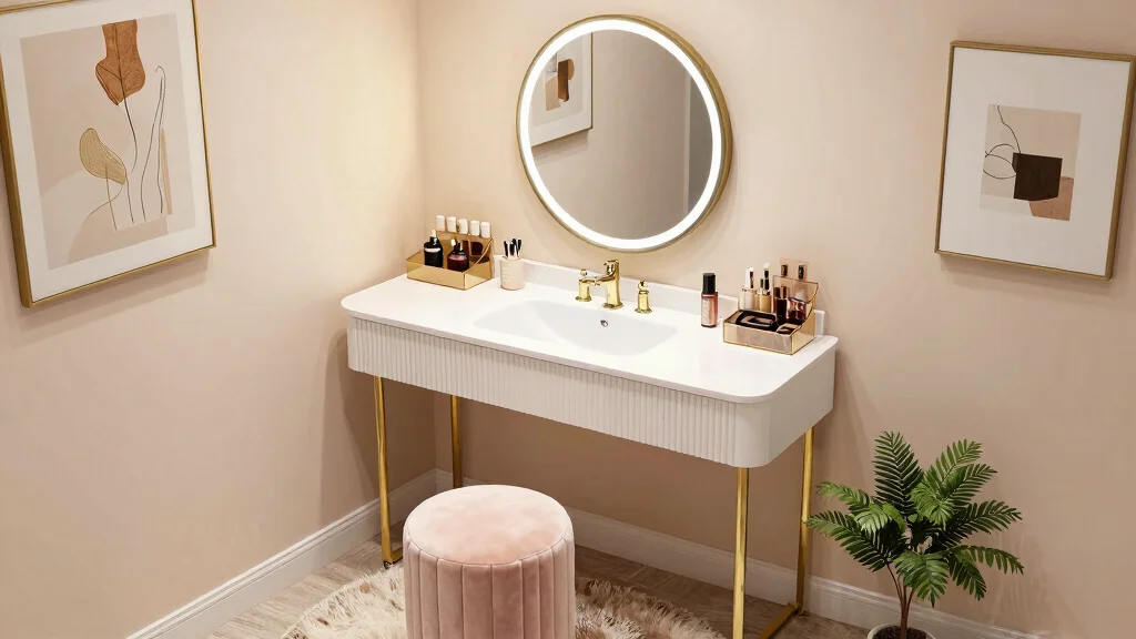 16 Bathroom with Makeup Vanity Ideas for a Glam Setup