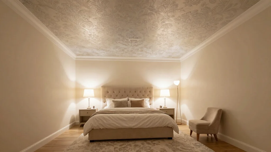16 Ceiling Wallpaper Ideas Bedrooms That Feel Luxe