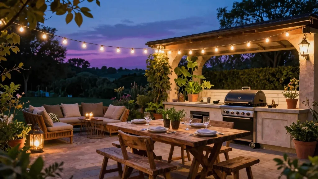 16 Outdoor Kitchen Lighting Ideas for Evening Gatherings