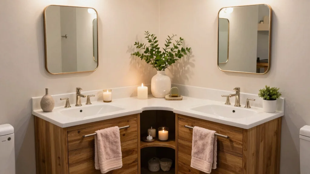 17 Corner Bathroom Vanity Ideas That Save Space Beautifully