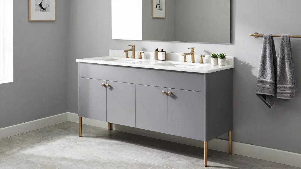 17 Grey Vanity Bathroom Ideas for a Sleek Look