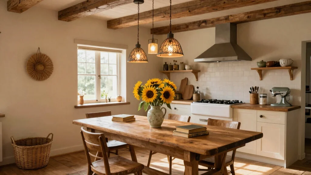 17 Rustic Kitchen Lighting Ideas for Warm Farmhouse Charm