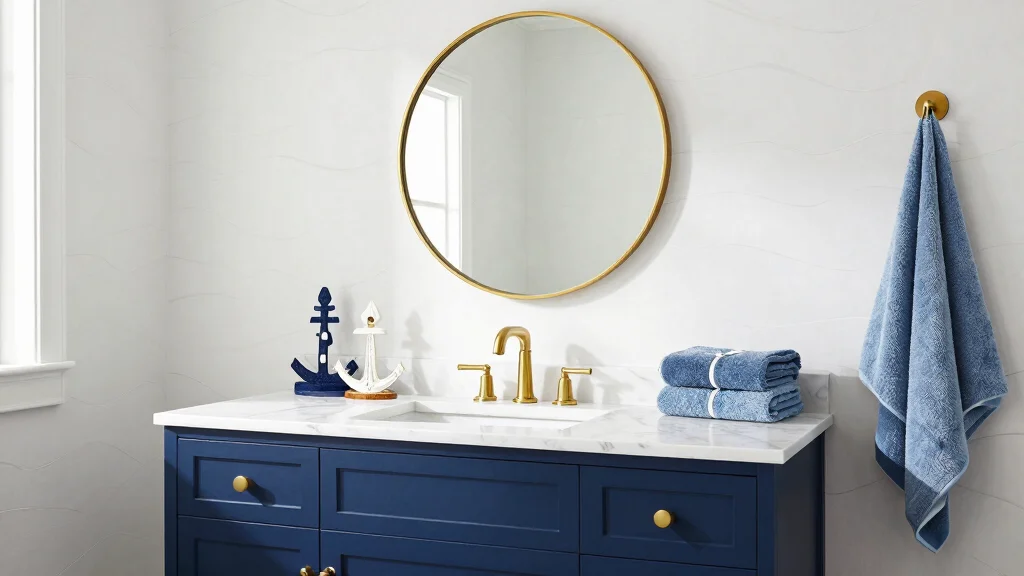 18 Navy Blue Vanity Bathroom Ideas for a Dramatic Upgrade